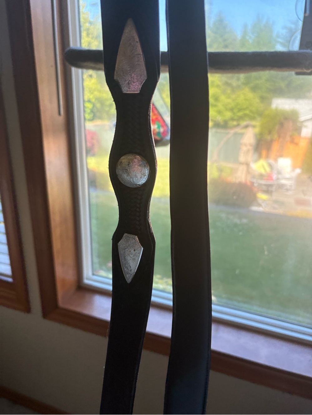 Set of Two Black Leather Belts for Women